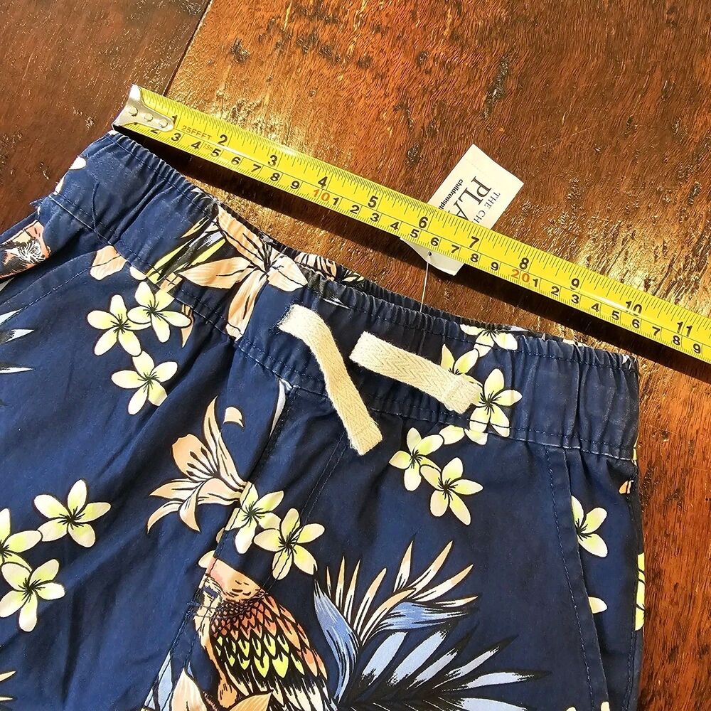 CHILDREN'S PLACE PLACE boys tropical bird print pants size 7 blue drawstring - Picture 3 of 8